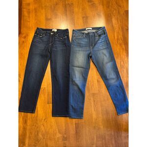 Woman’s Paige and Flying monkey ankle crop jeans bundle size 27 waist